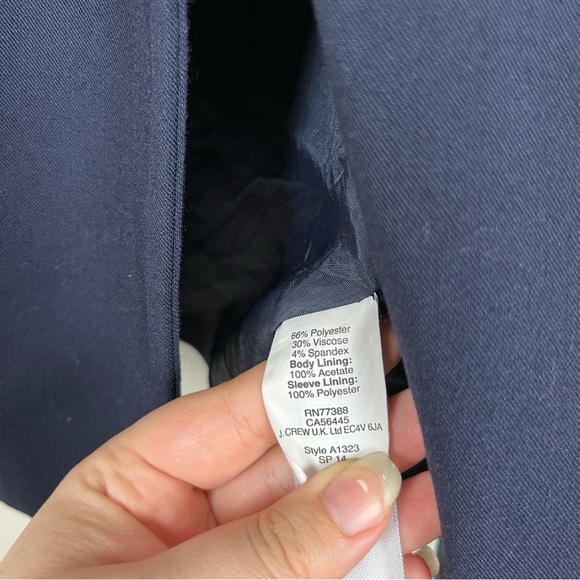 MADEWELL DUSKFALL ONE BUTTON BLAZER IN NAVY SIZE 4 - Picture 10 of 15